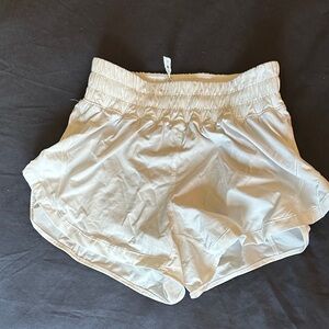 Lululemon Athletica White Athletic Shorts